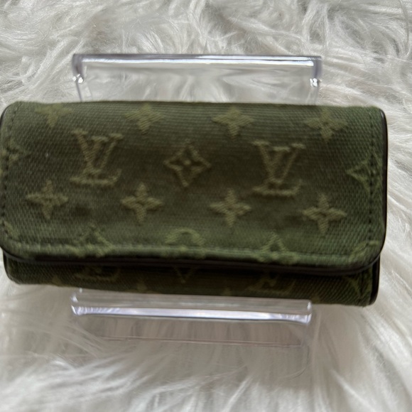 Louis Vuitton Green Monogram Canvas Keyholder Vintage EUC - Picture 2 of 16
